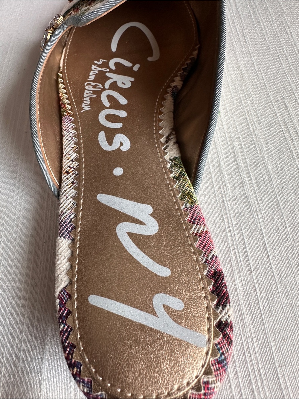 Circus NY by Sam Edelman Trish Floral Jewel Embellished Mules | 8  NWOB - Picture 5 of 7